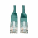 Tripp Lite by Eaton Cat5e 350 MHz Molded (UTP) Ethernet Cable (RJ45 M/M) PoE - Green 3 ft. (0.91 m)
