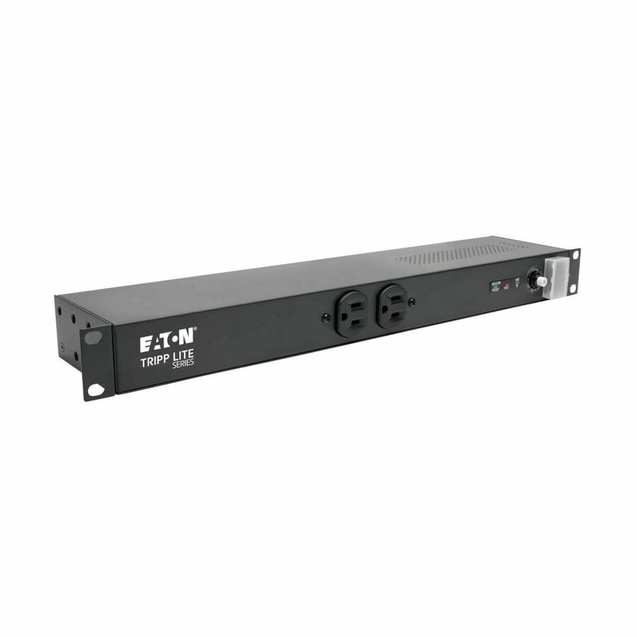 Eaton Tripp Lite Series Isobar 12-Outlet Network Server Surge Protector, 15 ft. (4.57 m) Cord with 5-20P Plug, 3840 Joules, Diagnostic LEDs, 1U Rackmount