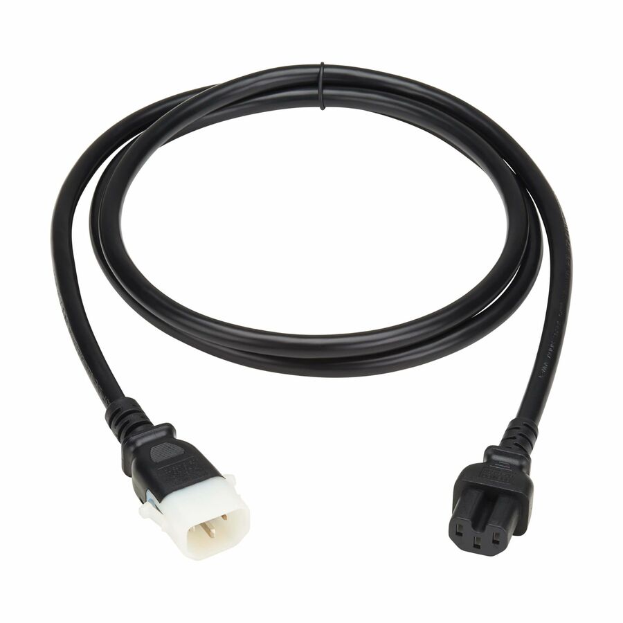 Eaton Tripp Lite Series PDU Power Cords, C15 to P-Lock C14 - Heavy-Duty, 15A, 250V, 14 AWG, 6 ft. (1.8 m), Black, 6 Pack