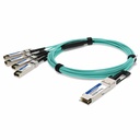 AddOn Brocade® (Formerly) Compatible TAA Compliant 40GBase-AOC QSFP+ to 4xSFP+ Active Optical Cable (850nm, MMF, 10m)