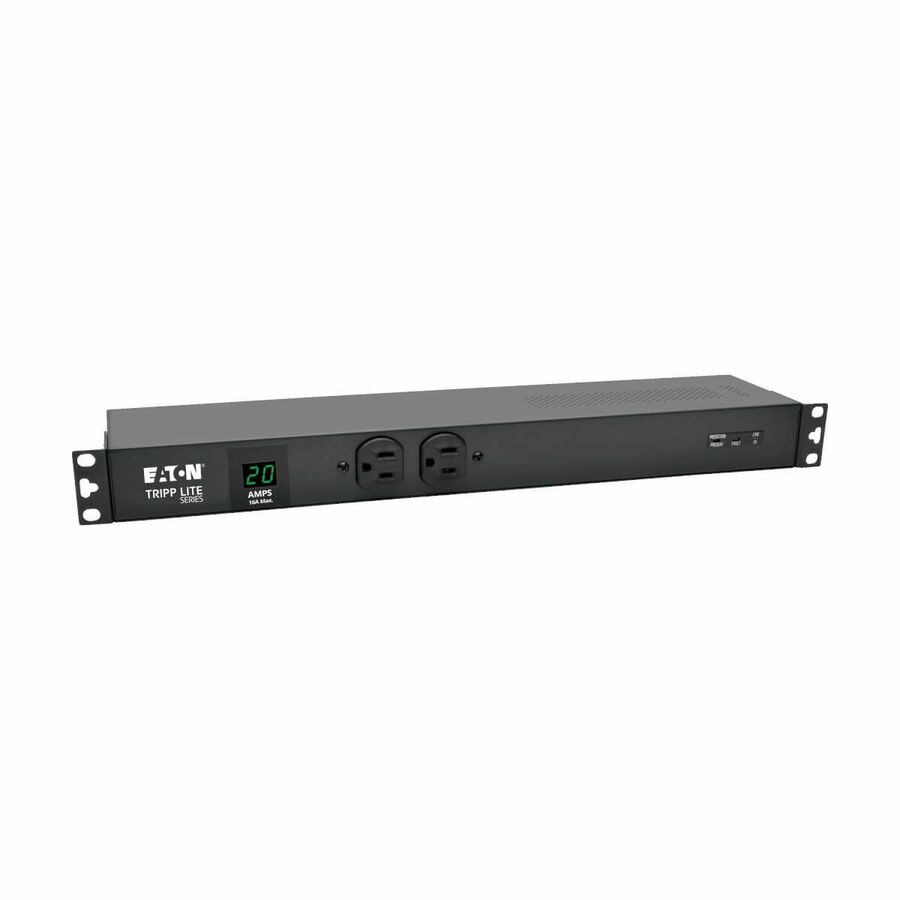 Tripp Lite by Eaton PDU 2kW Single-Phase Local Metered PDU + ISOBAR Surge Suppression, 3840 Joules, 100-127V Outlets (12 5-20R, 2 5-15R), L5-20P/5-20P, 15 ft. (4.57 m) Cord, 1U Rack-Mount
