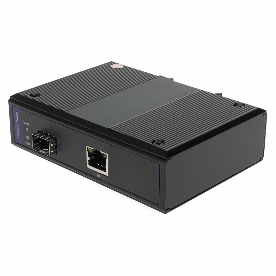 AddOn 1 10/100/1000Base-TX(RJ-45) to 1 Open SFP Port Industrial Media Converter