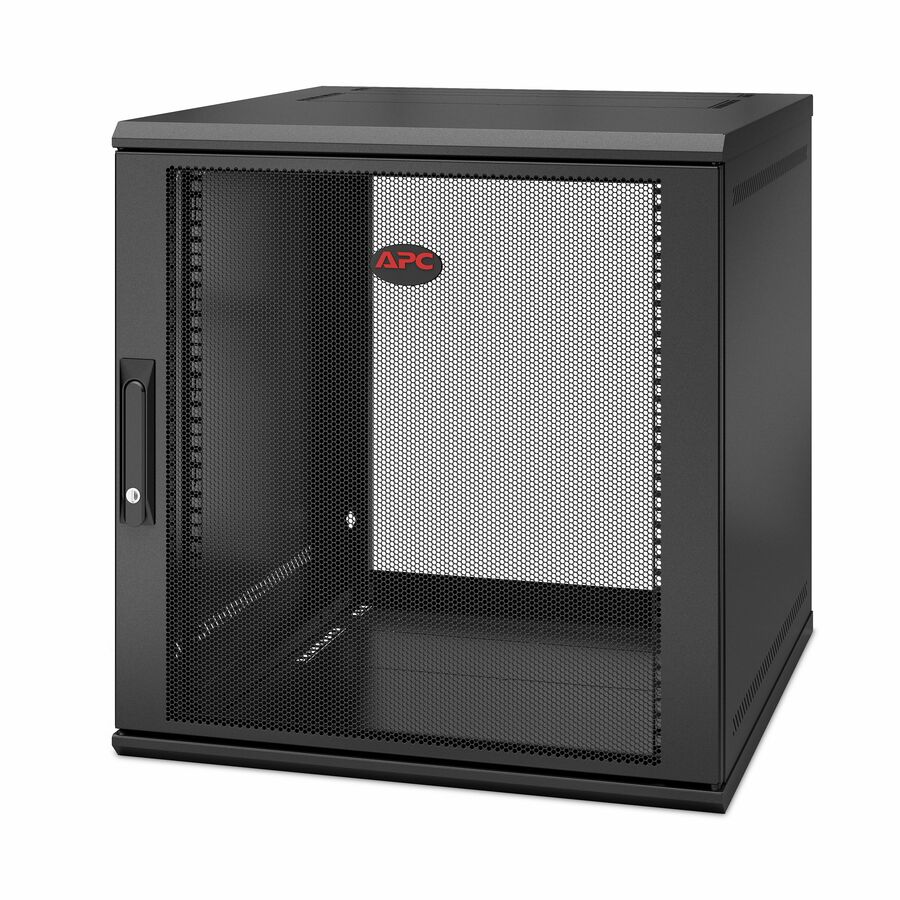 APC NetShelter 12U Wallmount Rack Enclosure Cabinet Single Hinged Server Depth