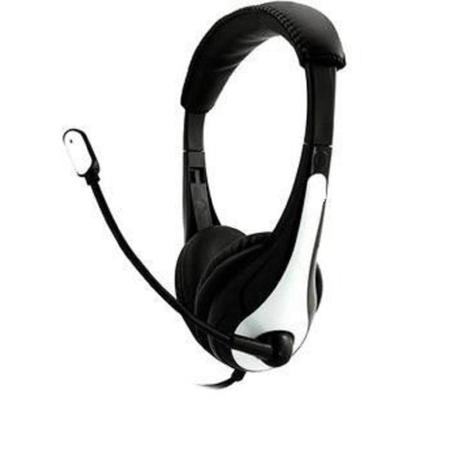 Ergoguys Wired Headset with 3.5mm Plug, Black/White