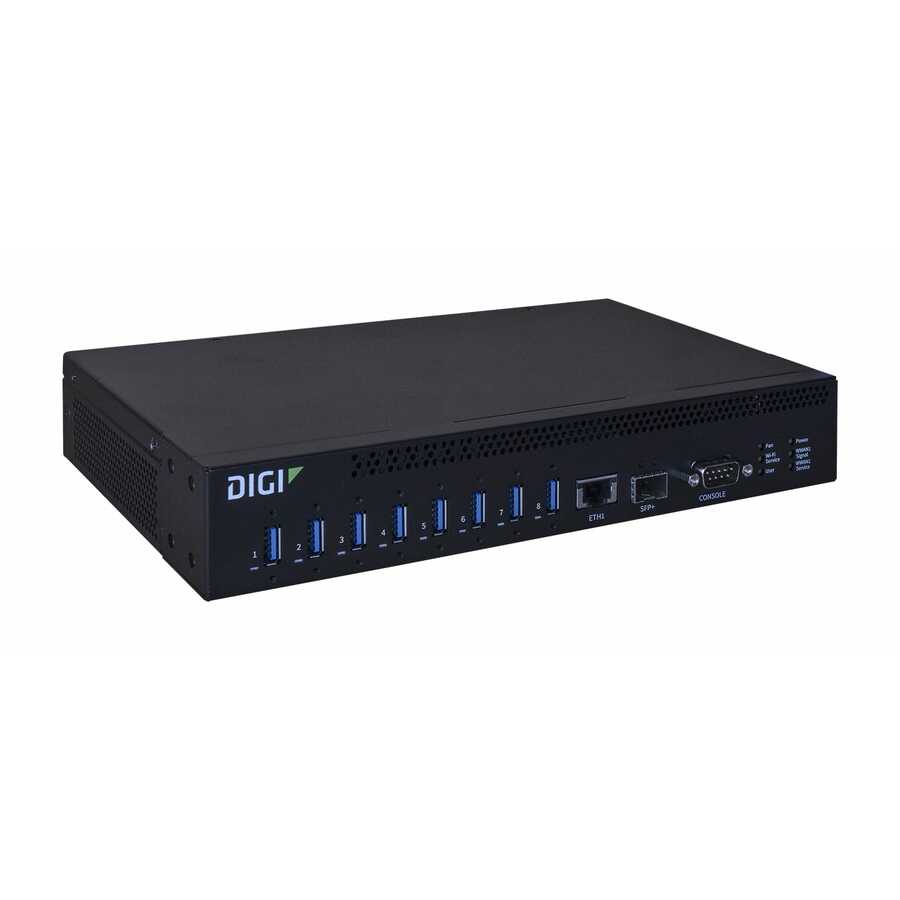 Digi AnywhereUSB 8 Plus USB/Ethernet Combo Hub