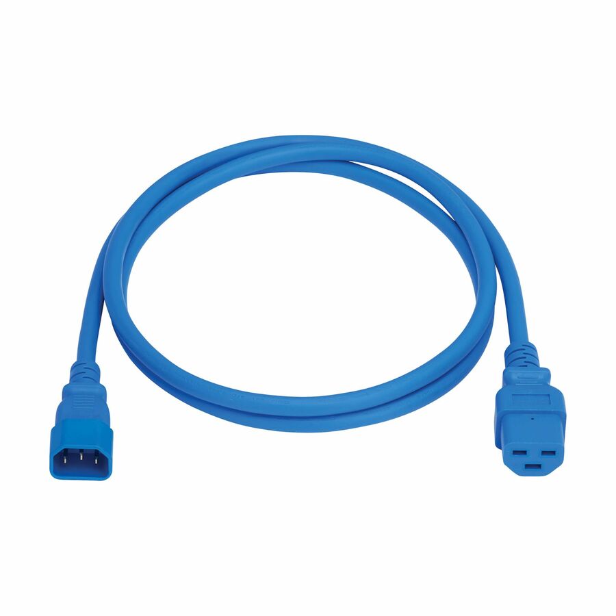 Eaton Tripp Lite Series Power Cord, C14 to C21 - Heavy-Duty, 15A, 250V, 14 AWG, 5 ft. (1.5 m), Blue