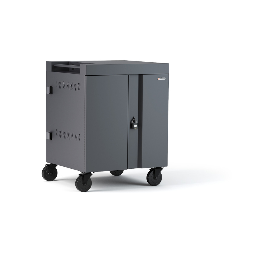 Bretford CUBE Cart 36, AC Charging, Charcoal Paint