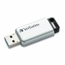 Verbatim 64GB Store 'n' Go Secure Pro USB 3.0 Flash Drive with AES 256 Hardware Encryption - Silver