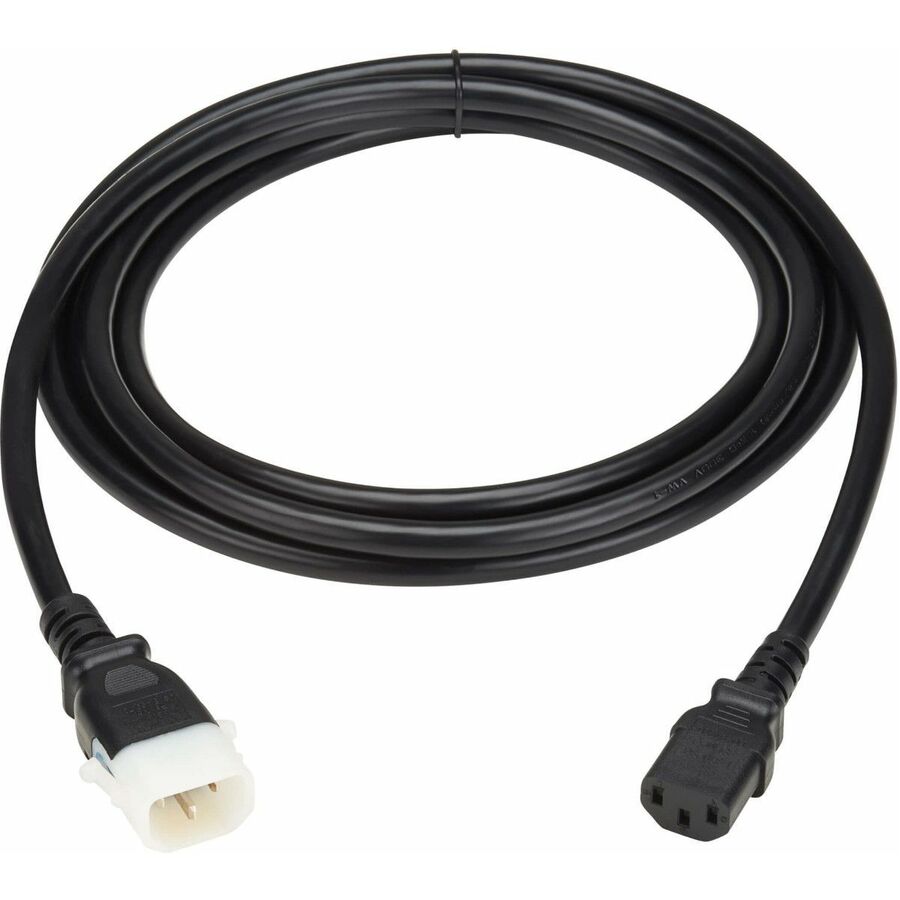 Eaton Tripp Lite Series PDU Power Cords, C13 to P-Lock C14 - Heavy-Duty, 15A, 250V, 14 AWG, 10 ft. (3.1 m), Black, 6 Pack