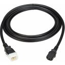 Eaton Tripp Lite Series PDU Power Cords, C13 to P-Lock C14 - Heavy-Duty, 15A, 250V, 14 AWG, 10 ft. (3.1 m), Black, 6 Pack