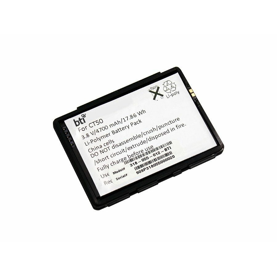 BTI 318-055-012-BTI 3.8V 4700MAH 17.86WH Li-ION SCANNER BATTERY FOR HONEYWELL
