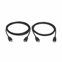 Tripp Lite series High-Speed 4K HDMI Cables (M/M) - 4:4:4, 6 ft. (1.8 m), Black, 2 Pack