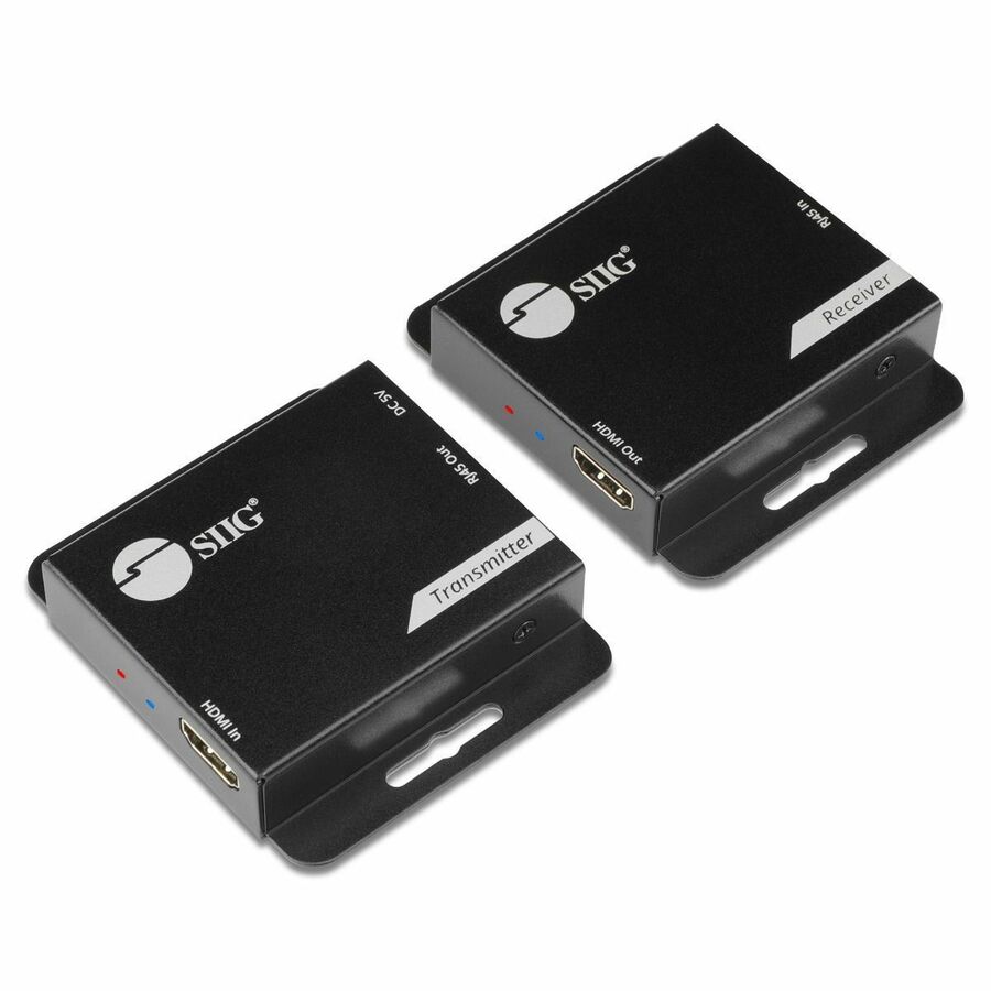 SIIG HDMI Over Cat6 Extender - 60m - 1080p - PoC - Metal Housing