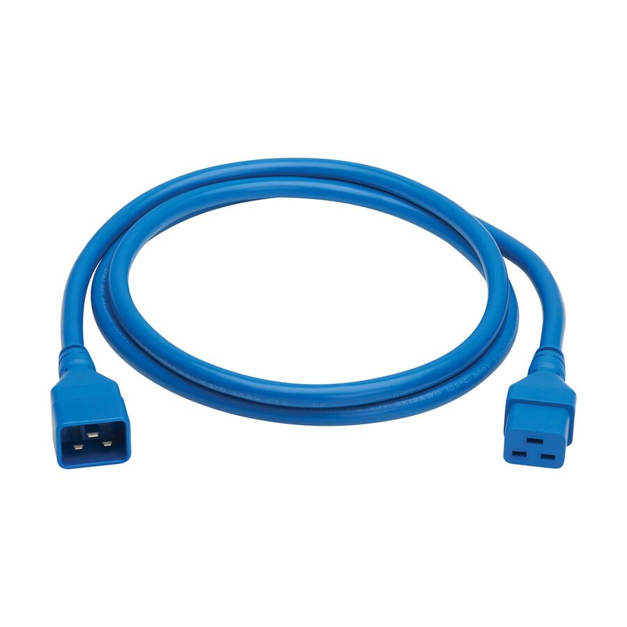 Eaton Tripp Lite Series Power Extension Cord, C20 to C19 - Heavy-Duty, 20A, 250V, 12 AWG, 6 ft. (1.8 m), Blue