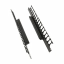 Tripp Lite series Rack Vertical Cable Manager for 42U, 45U and 48U Enclosures - Multiple Short Fingers, Black
