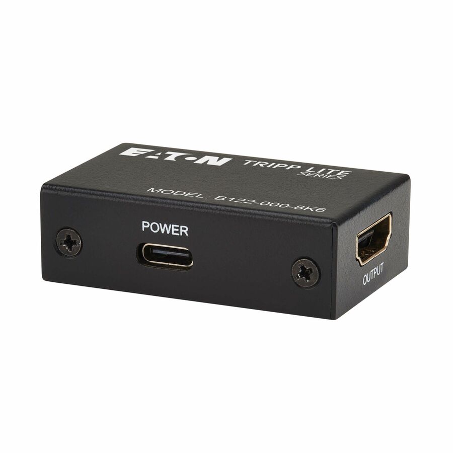 Tripp Lite series 8K HDMI Signal Booster/Extender (F/F) - 8K 60 Hz, 4K 120 Hz, 4:4:4, HDR10+, Up to 10 m (32.8 ft.)