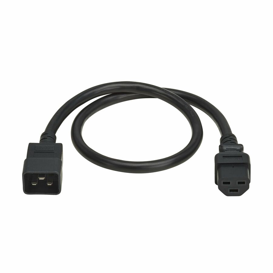 Eaton Tripp Lite Series Power Cord, C20 to C21 - Heavy-Duty, 20A, 250V, 12 AWG, 2 ft. (0.6 m), Black