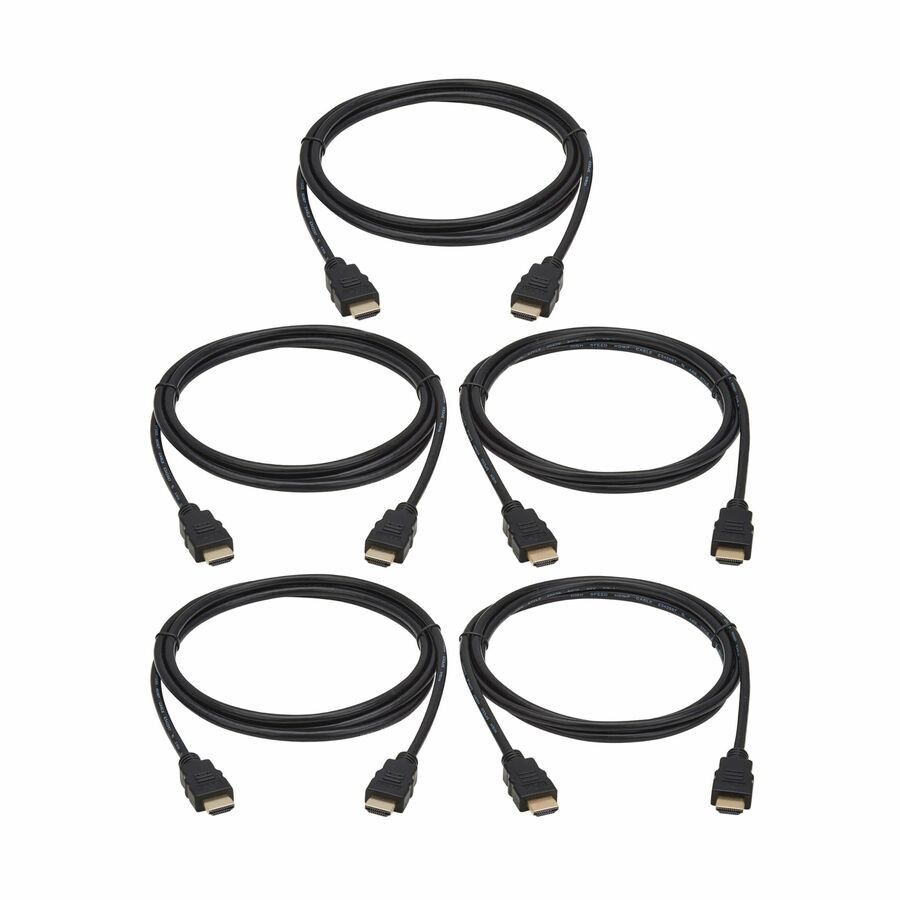 Tripp Lite series High-Speed 4K HDMI Cables (M/M) - 4:4:4, 6 ft. (1.8 m), Black, 5 Pack