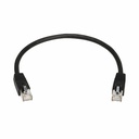 Eaton Tripp Lite Series Cat8 40G Snagless SSTP Ethernet Cable (RJ45 M/M), PoE, Black, 1 ft. (0.3 m)