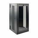 Tripp Lite by Eaton SmartRack 26U Low-Profile Switch-Depth Wall-Mount Half-Height Rack Enclosure Clear Acrylic Window Hinged Back