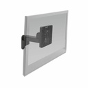 HAT Design Works 9110-4-104 Wall Mount for Monitor, TV, Flat Panel Display, Display - Vista Black - Landscape/Portrait