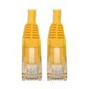 Eaton Tripp Lite Series Cat6 Gigabit Snagless Molded (UTP) Ethernet Cable (RJ45 M/M), PoE, Yellow, 6-in. (15.24 cm)