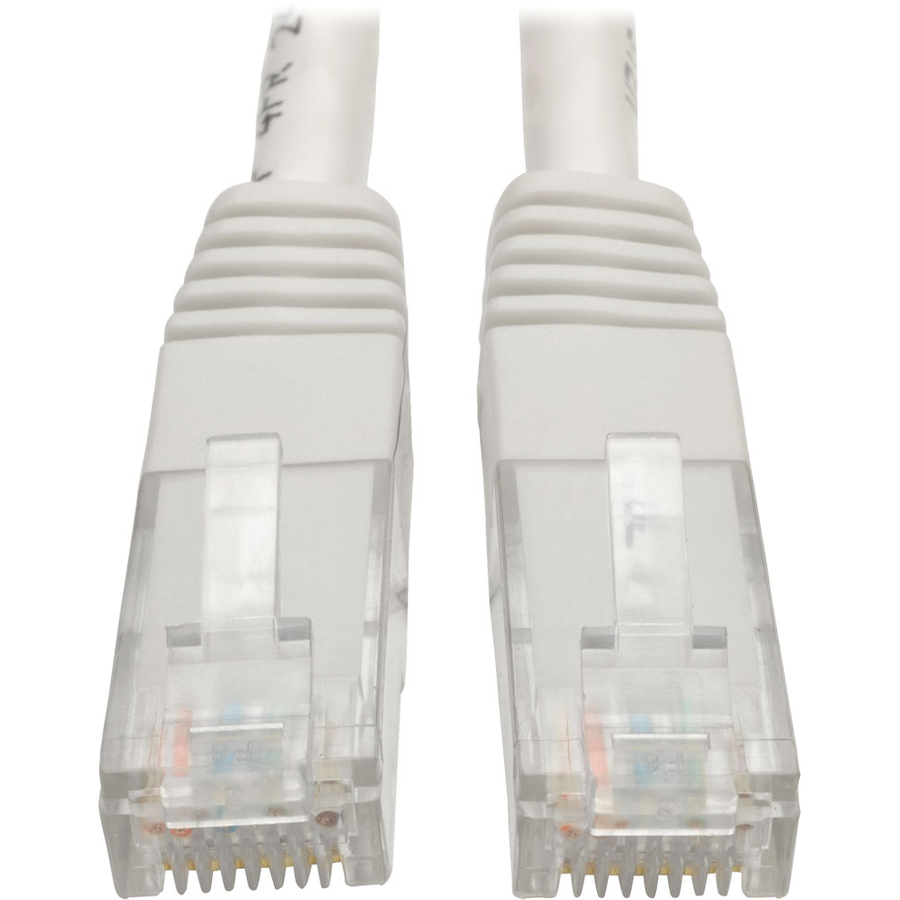 Eaton Tripp Lite Series Cat6 Gigabit Molded (UTP) Ethernet Cable (RJ45 M/M), PoE, White, 1 ft. (0.31 m)
