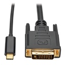 Eaton Tripp Lite Series USB-C to DVI Active Adapter Cable (USB-C to DVI-D Dual Link M/M), 3 ft. (0.9 m)
