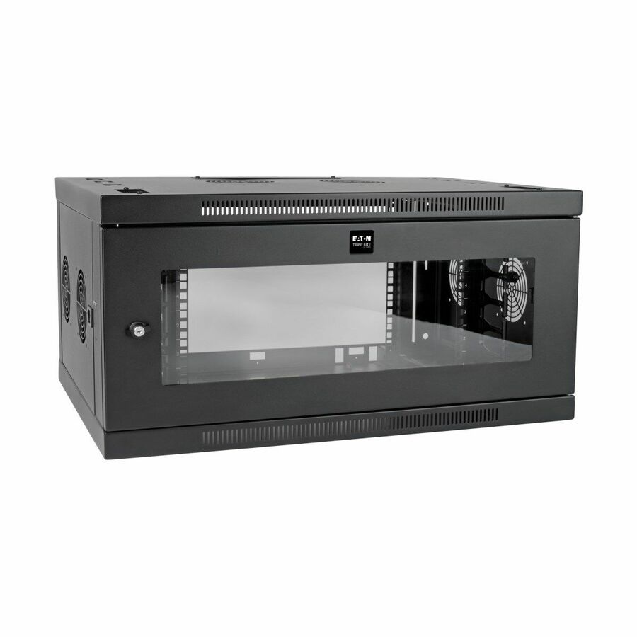 Tripp Lite by Eaton SmartRack 6U Low-Profile Switch-Depth-Plus Wall-Mount Mini Rack Enclosure Wide Acrylic Window