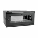 Tripp Lite by Eaton SmartRack 6U Low-Profile Switch-Depth-Plus Wall-Mount Mini Rack Enclosure Wide Acrylic Window