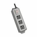 Eaton Tripp Lite Series Industrial Power Strip, 3-Outlet, 9 ft. (2.7 m) Cord, NEMA 5-15P Plug, Switch Guard