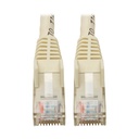 Eaton Tripp Lite Series Cat6 Gigabit Snagless Molded (UTP) Ethernet Cable (RJ45 M/M), PoE, White, 6-in. (15.24 cm)
