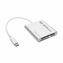 Eaton Tripp Lite Series USB 3.1 Gen 1 USB-C Multi-Drive Smart-Card Flash-Memory Media Reader/Writer, Thunderbolt™ 3 Compatible