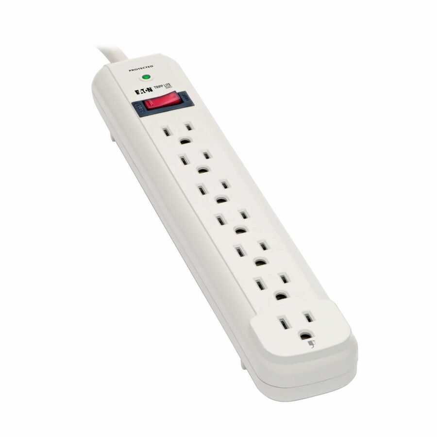 Tripp Lite by Eaton Protect It! 7-Outlet Surge Protector 25 ft. Cord 1080 Joules Diagnostic LED Light Gray Housing