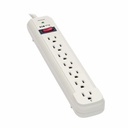 Tripp Lite by Eaton Protect It! 7-Outlet Surge Protector 25 ft. Cord 1080 Joules Diagnostic LED Light Gray Housing