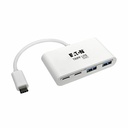 Eaton Tripp Lite Series 4-Port USB-C Hub, USB 3.x (5Gbps), 2x USB-A, 2x USB-C, White