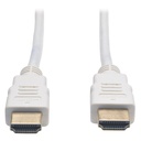 Eaton Tripp Lite Series High-Speed HDMI Cable (M/M) - 4K, Gripping Connectors, White, 3 ft. (0.9 m)