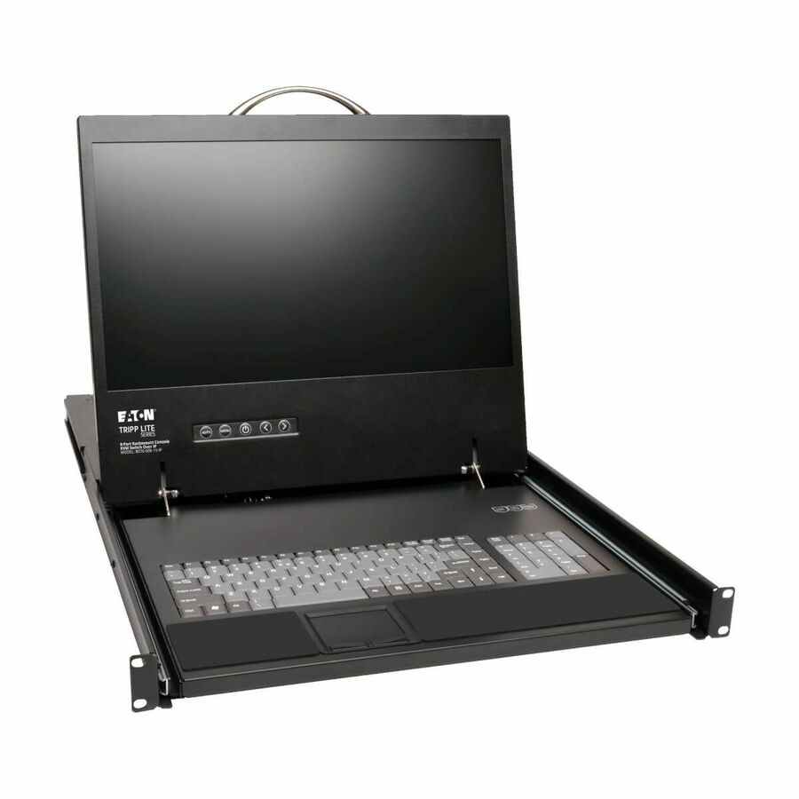 Tripp Lite by Eaton NetCommander 8-Port Cat5 KVM over IP Switch - 19 in. LCD 1 Remote + 1 Local User 1U Rack-Mount