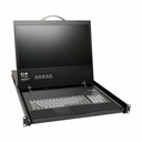 Tripp Lite by Eaton NetCommander 8-Port Cat5 KVM over IP Switch - 19 in. LCD 1 Remote + 1 Local User 1U Rack-Mount