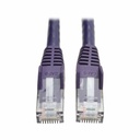 Eaton Tripp Lite Series Cat6 Gigabit Snagless Molded (UTP) Ethernet Cable (RJ45 M/M), PoE, Purple, 25 ft. (7.62 m)