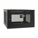 Eaton Tripp Lite Series SmartRack 6U Low-Profile Switch-Depth Knock-Down Wall-Mount Mini Rack Enclosure