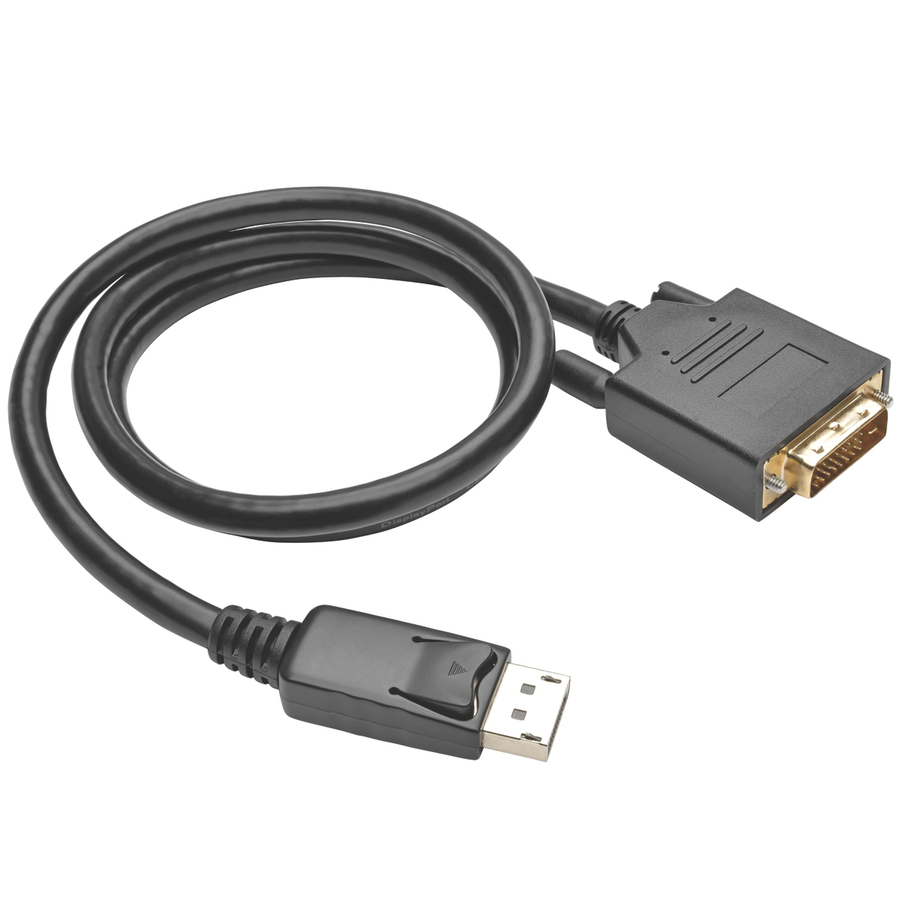 Eaton Tripp Lite Series DisplayPort 1.2 to DVI Active Adapter Cable (DP with Latches to DVI-D Dual Link M/M), 3 ft. (0.9 m)