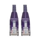 Tripp Lite by Eaton Cat6 Gigabit Snagless Molded (UTP) Ethernet Cable (RJ45 M/M) PoE Purple 15 ft. (4.57 m)