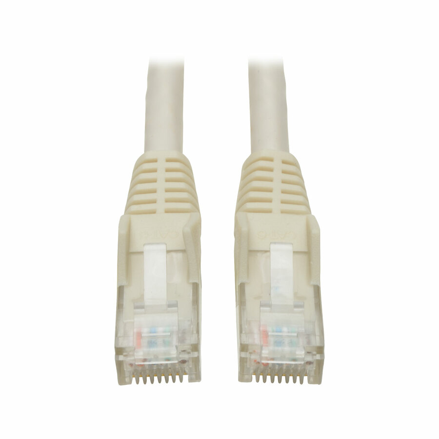 Tripp Lite by Eaton Cat6 Gigabit Snagless Molded (UTP) Ethernet Cable (RJ45 M/M) PoE White 50 ft. (15.24 m)