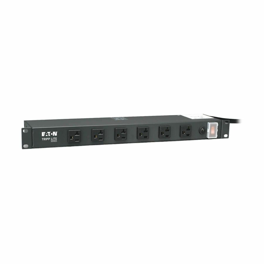 Tripp Lite by Eaton 1U Rack-Mount Power Strip 120V 20A L5-20P 12 Outlets (6 Front-Facing 6-Rear-Facing) 15 ft. (4.57 m) Cord
