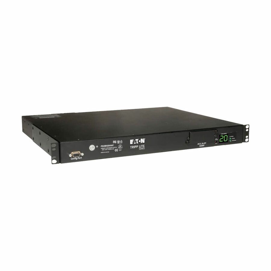 Tripp Lite by Eaton PDU 3.8kW Single-Phase Local Metered Automatic Transfer Switch PDU Two 200-240V C20 Inlets 8 C13 & 2 C19 Outputs 1U TAA