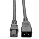 Tripp Lite by Eaton C20 to C13 Power Cord for Computer - Heavy-Duty 15A 100-250V 14 AWG 7 ft. (2.13 m) Black