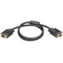 Eaton Tripp Lite Series VGA High-Resolution RGB Coaxial Cable (HD15 M/M), 3 ft. (0.91 m)