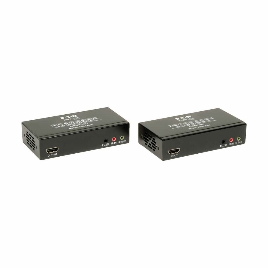 Eaton Tripp Lite Series HDMI over Cat5/6 Extender Kit, Transmitter/Receiver, 4K, Serial and IR Control, Up to 328 ft. (100 m), TAA