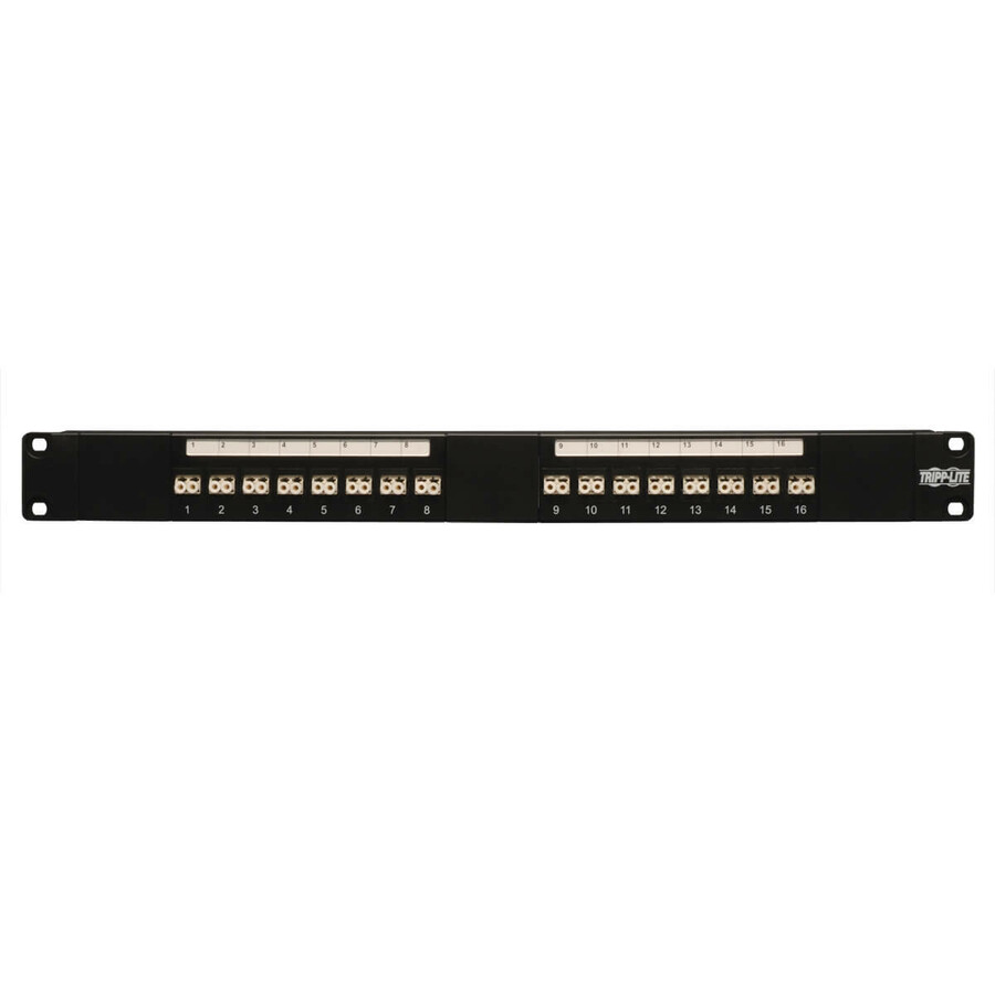 Tripp Lite by Eaton 16-Port Fiber Patch Panel 1U (LC/LC) Multimode or Singlemode